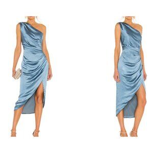 Elliatt Cassini 1 shoulder S dress cadet blue Coquette Glam Minimalist Y2K Flaw